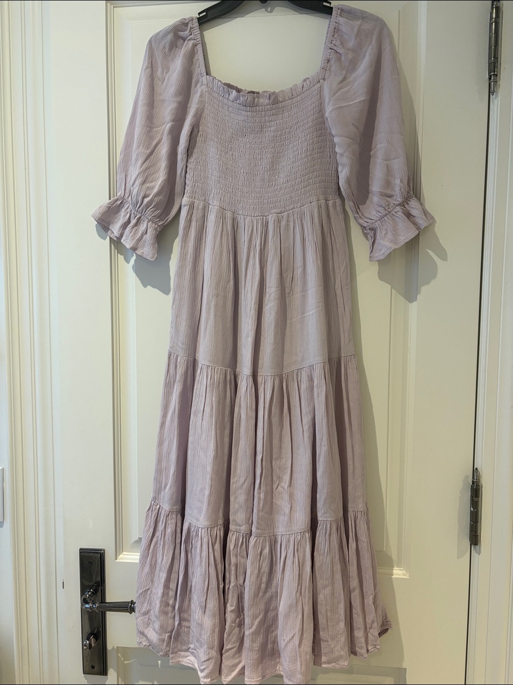 OAK + FORT Light Lavender Midi Dress